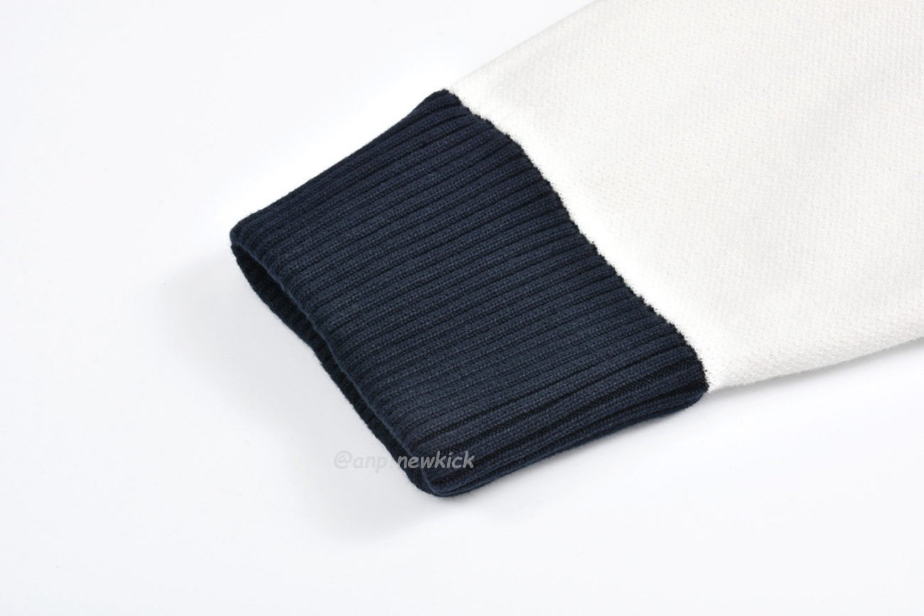 Louis Vuitton Knitted Cotton Sailor Blouson White Navy (3) - newkick.app